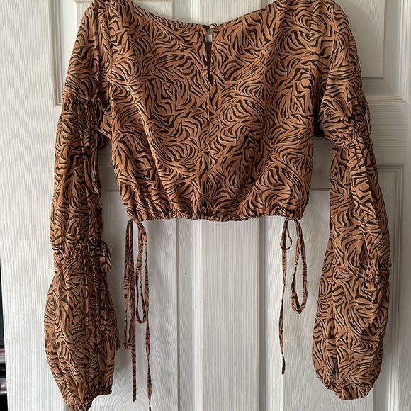 Charlie Holiday leopard crop top S - Picture 11 of 14